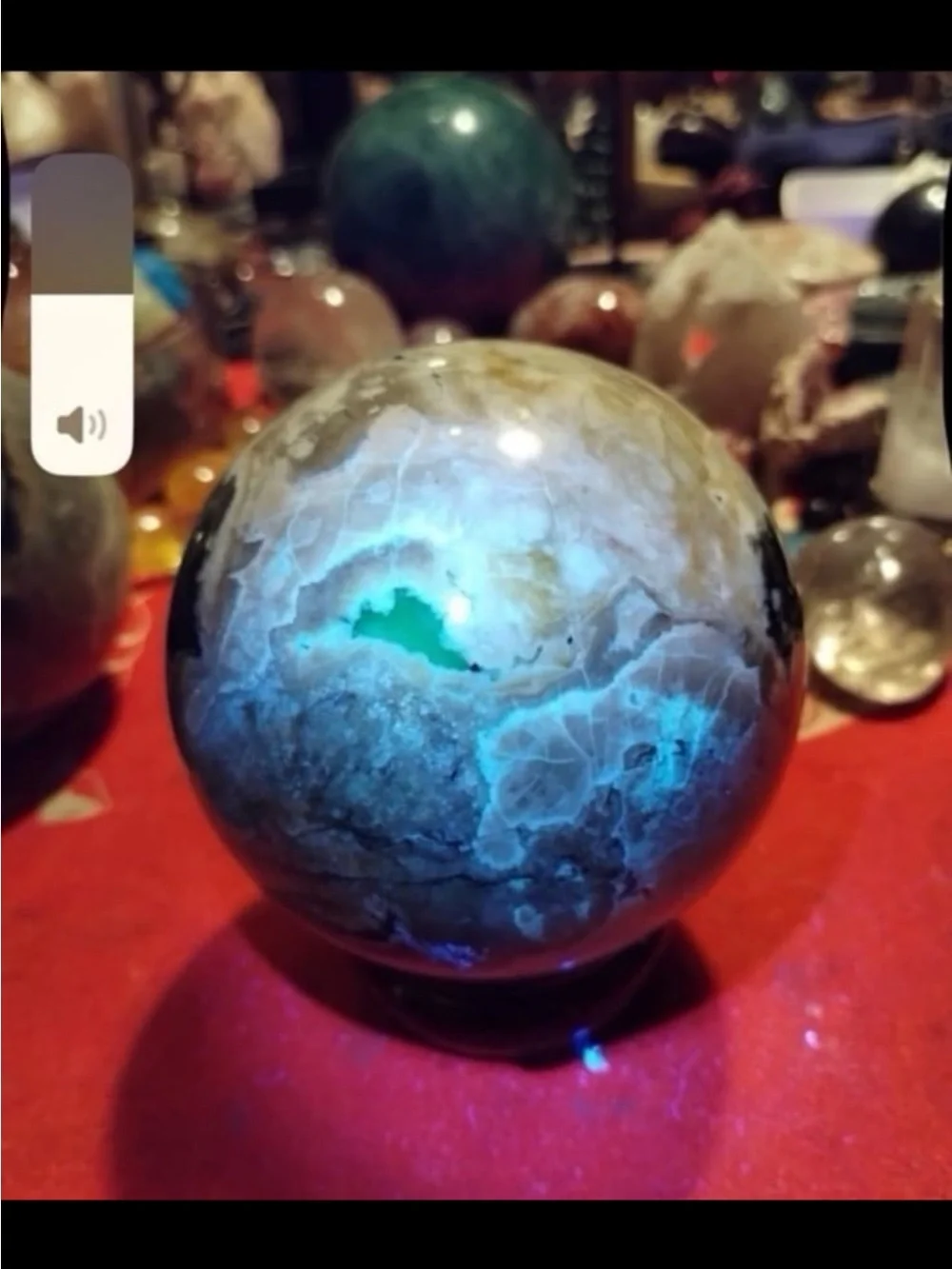 Volcano Agate Sphere Rare find